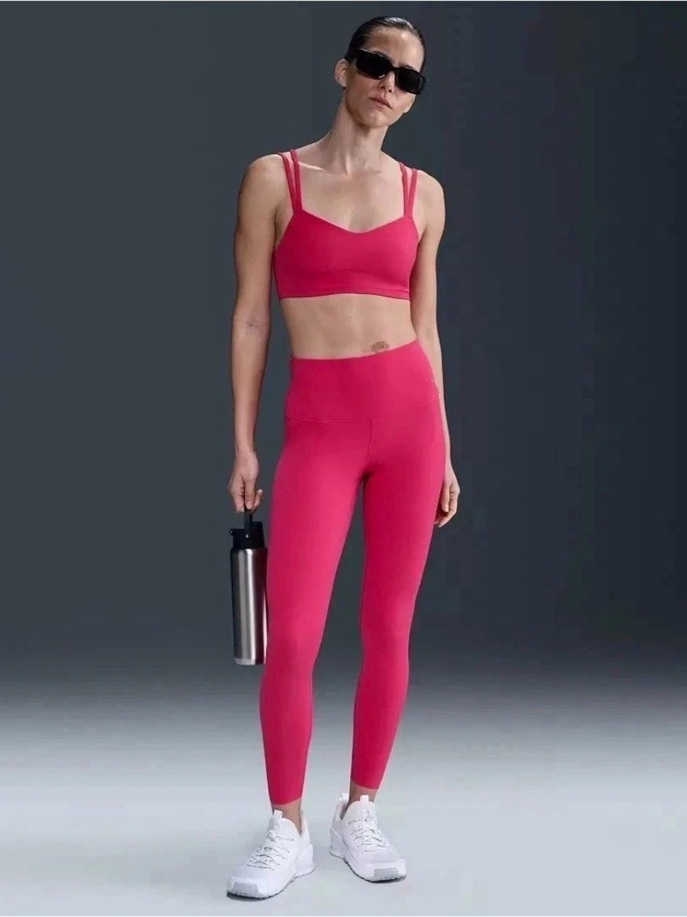 Nike S Zenvy High Waisted 7/8 Leggings Yoga Pants And Top Women Sz XL (both)